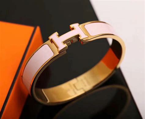 hermes gold bracelet replica|faux hermes enamel bracelets.